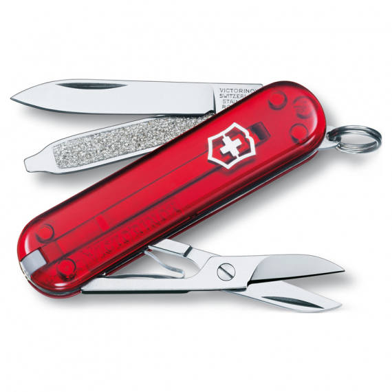Victorinox Pocket Knife Classic SD Red ryhmässä Työkalut & Lisätarvikkeet / Monitoimityökalut @ Sportfiskeprylar.se (0-6223)