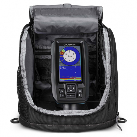 Garmin Striker Plus 4, Portable Ice Fishing Kit w/ Dual Beam ryhmässä Veneilyelektroniikka & veneily / kaikuluotaimet / Kannetavat kaikuluotaimet @ Sportfiskeprylar.se (010-01870-31)