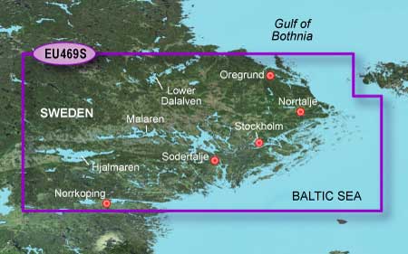 Garmin Bluechart G3 Vision 469S Norrköping-Öregrund ryhmässä Veneilyelektroniikka & veneily / Kartat @ Sportfiskeprylar.se (010-C0813-00)