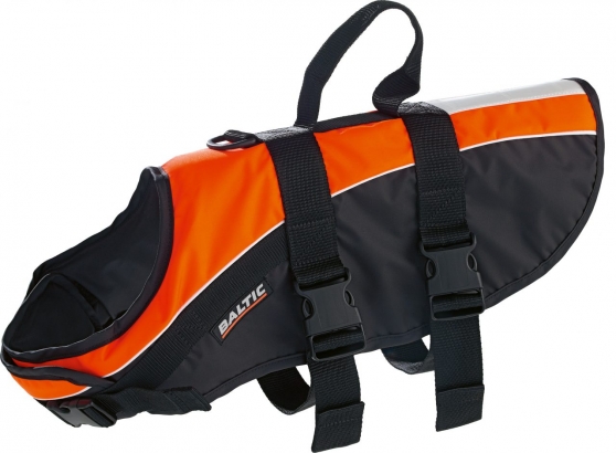 Baltic Mascot Dog Vest Black/Orange ryhmässä Vaatteet ja kengät / Kelluva vaatetus / Pelastusliivit / Pelastusliivit kissat & koirat @ Sportfiskeprylar.se (0430-000-0r)