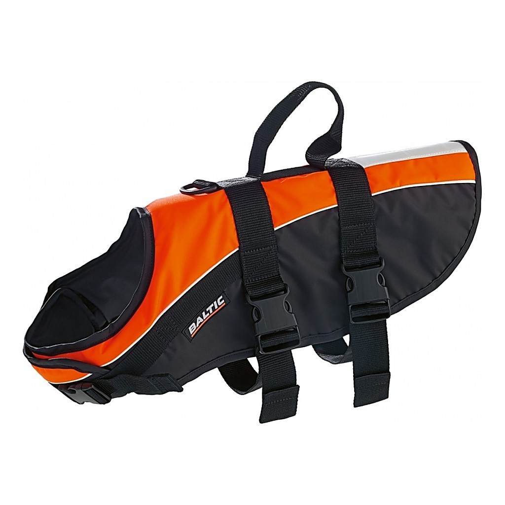Baltic Mascot Dog Vest Black/Orange ryhmässä Vaatteet ja kengät / Kelluva vaatetus / Pelastusliivit / Pelastusliivit kissat & koirat @ Sportfiskeprylar.se (0430-000-0r)