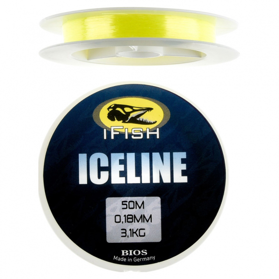 IFISH Ice Fishing Line Yellow 50m - 0.20mm ryhmässä Siimat / Pilkkkiminen Jigi- siimat @ Sportfiskeprylar.se (052048500-20)