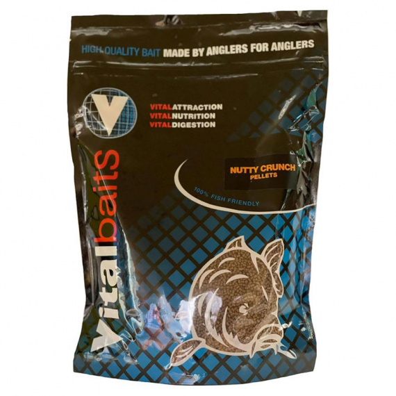 Vital Baits Pellets Nutty Crunch 1kg ryhmässä Vieheet / Boiliet, Hook-syötit & Mäski / Pelletit @ Sportfiskeprylar.se (07-0009r)