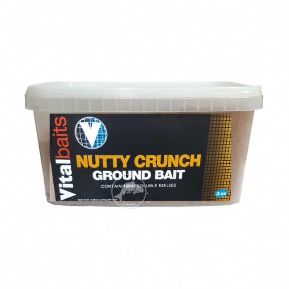 Vital Baits Groundbait Nutty Crunch Bucket 3kg ryhmässä Vieheet / Boiliet, Hook-syötit & Mäski / Mäski / Groundbait @ Sportfiskeprylar.se (08-0009)