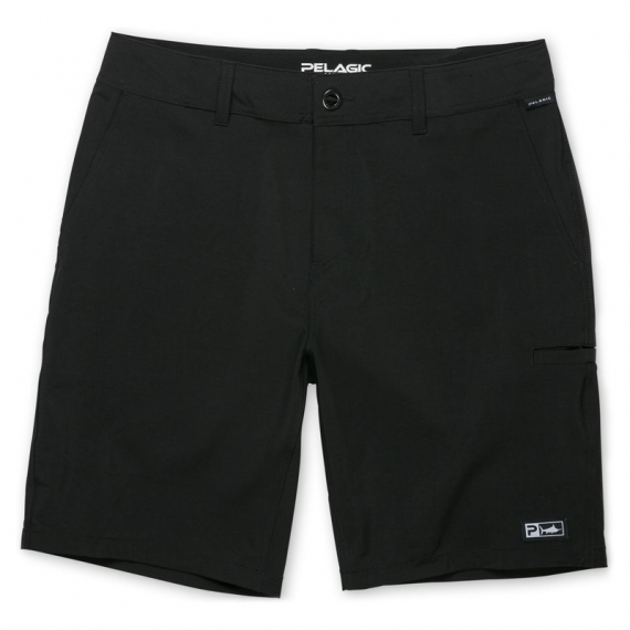 Pelagic Mako Hybrid Solid Short Black ryhmässä Vaatteet ja kengät / Vaatetus / Shortsit @ Sportfiskeprylar.se (1001213002-BLKr)