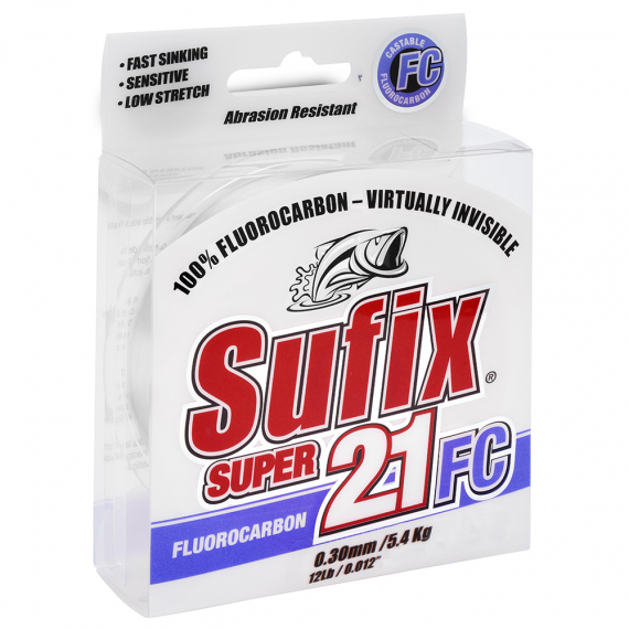 Sufix Super 21 Fluocarbon 20m Klar 0,50mm ryhmässä Siimat / Fluorocarbon-siimat @ Sportfiskeprylar.se (100313NO)
