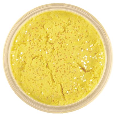 Powerbait Glitter Trout Bait Jar Yellow ryhmässä Uistimet / vieheet / Boiliet, Hook-syötit & Mäski / Tahnat & taimentaikinat @ Sportfiskeprylar.se (1004941)