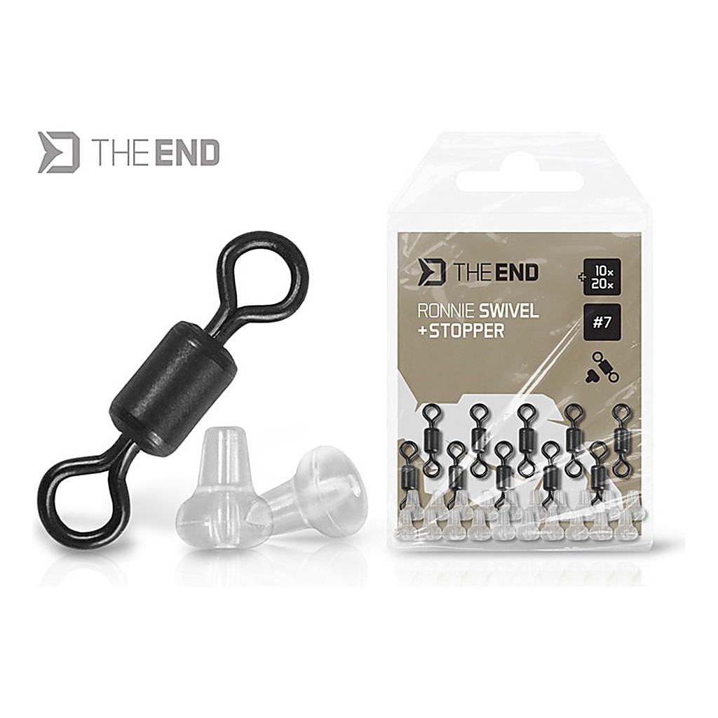 Delphin Ronnie Swivel + Stopper Set - 10+20-pack ryhmässä Koukut & Tarvikkeet / Rigit lisävarusteet / Muut rigitarvikkeet @ Sportfiskeprylar.se (101005858r)
