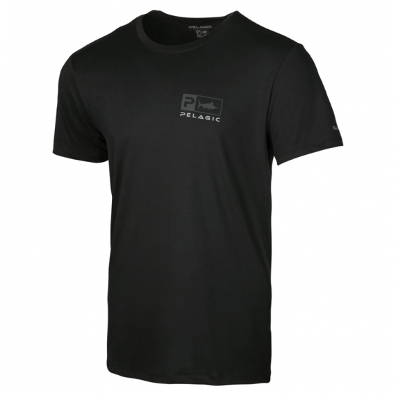 Pelagic Icon Premium UV Tee Black ryhmässä Vaatteet ja kengät / Vaatetus / T-paidat @ Sportfiskeprylar.se (1014213000BLK-Lr)