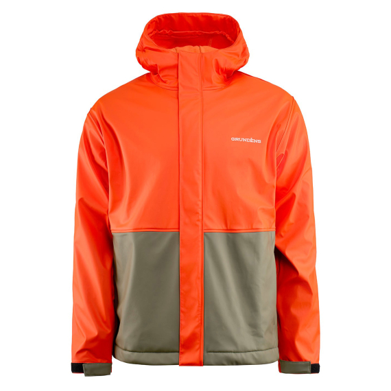 Grundéns Neptune Thermo Jacket Orange/Olive ryhmässä Vaatteet ja kengät / Vaatetus / Takit / Sadetakit @ Sportfiskeprylar.se (10211-811-0013r)