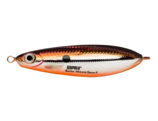 Rapala Minnow Spoon Rattlin 8 cm SBR ryhmässä Vieheet / Lusikkauistimet @ Sportfiskeprylar.se (102336NO)