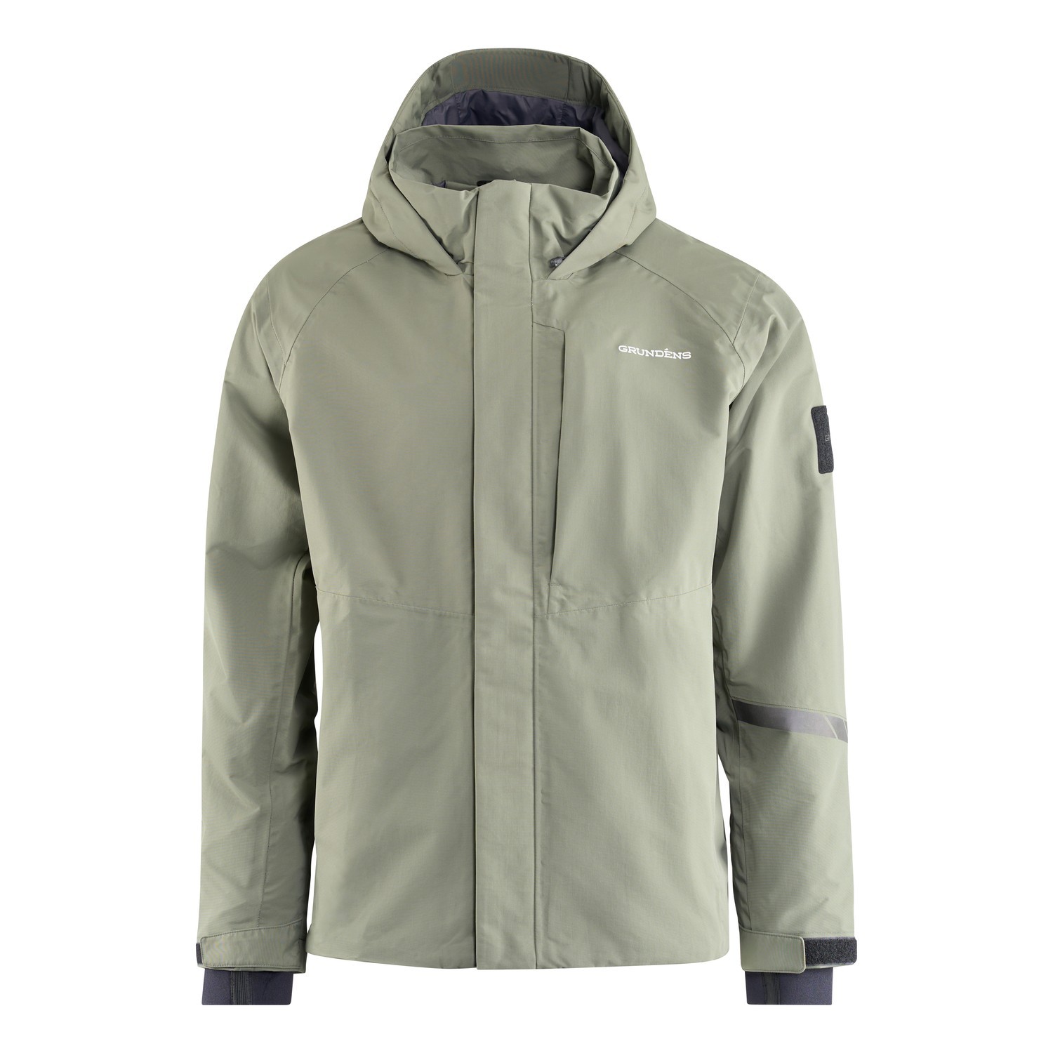 Grundéns Transmit X Jacket Stone Moss ryhmässä Vaatteet ja kengät / Vaatetus / Takit / Sadetakit @ Sportfiskeprylar.se (10282-383-0013r)