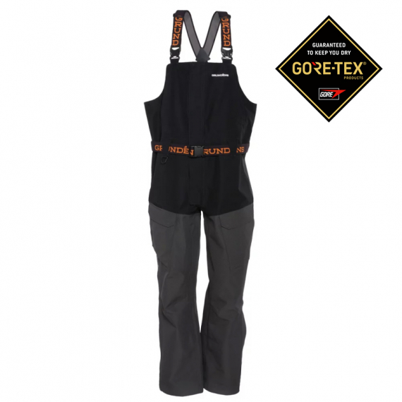 Grundéns Buoy X Gore-tex Bib Black ryhmässä Vaatteet ja kengät / Vaatetus / Housut / Avohaalarit @ Sportfiskeprylar.se (10316-001-0013r)