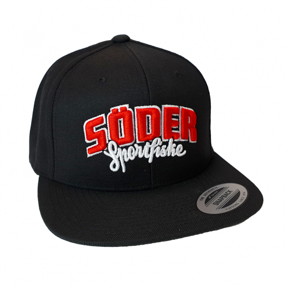 Söder Sportfiske Snapback Black - Original Logo ryhmässä Vaatteet ja kengät / Lippikset ja päähineet / Lippikset / Snapback-lippikset @ Sportfiskeprylar.se (103545674878-OL)