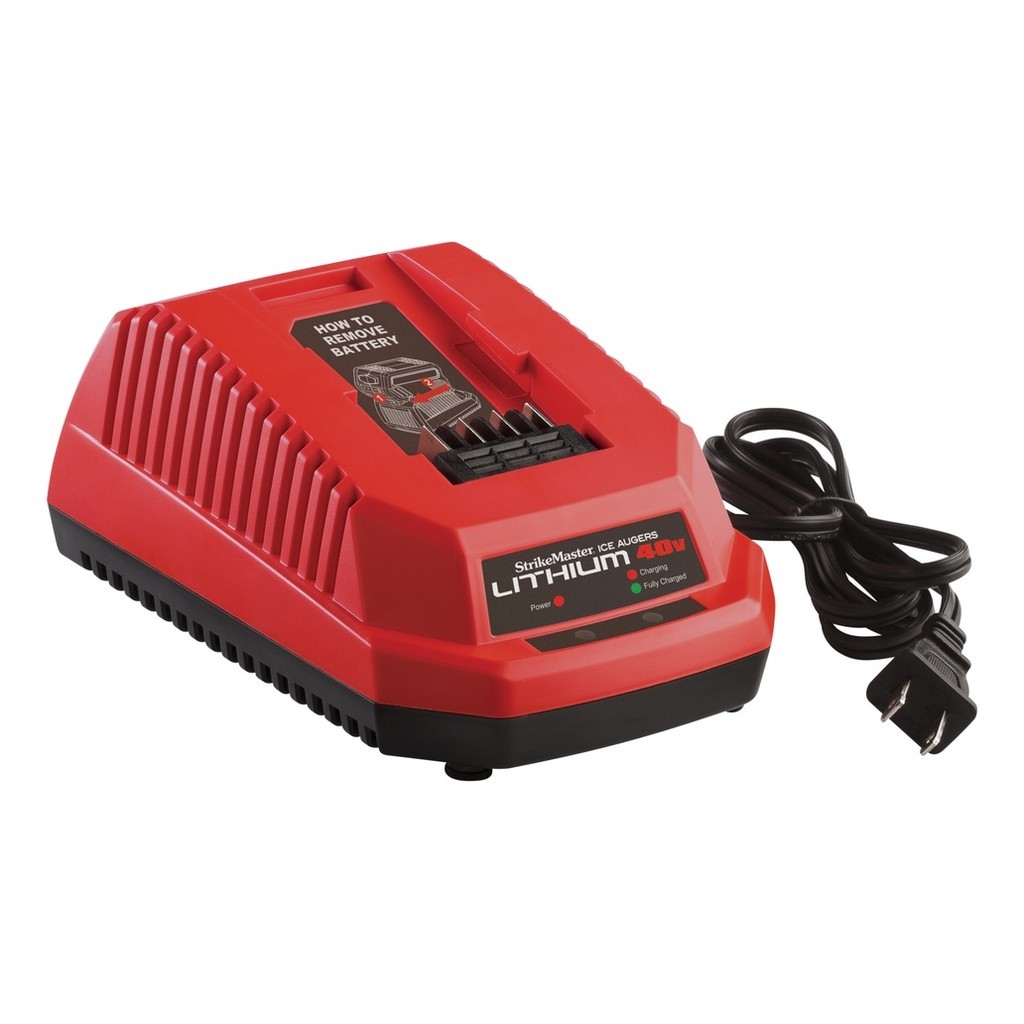 Strikemaster 40V Charger ryhmässä Työkalut ja tarvikkeet / Jääkairat & jäänpiikit / Jääkairat & kairatarvikkeet @ Sportfiskeprylar.se (105328NO)