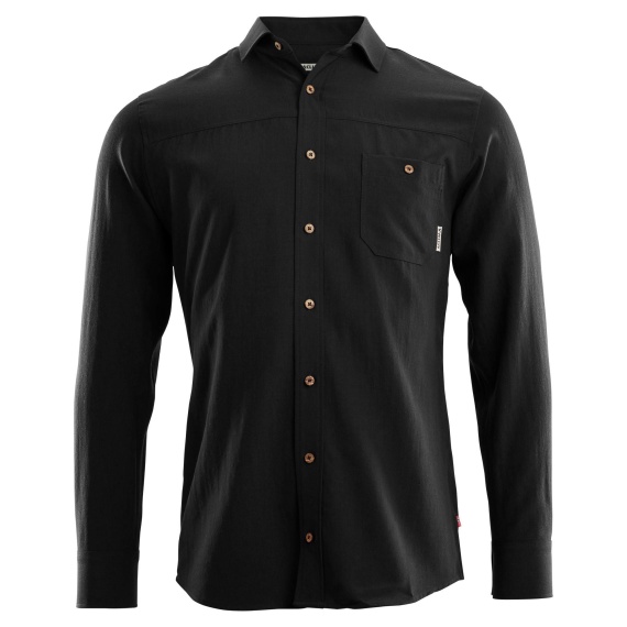 Aclima Wool Woven Wool Shirt Men Jet Black ryhmässä Vaatteet ja kengät @ Sportfiskeprylar.se (105638-Sr)
