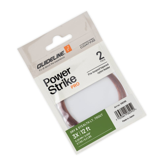 Guideline Dry & Stealth Light Trout Leader 12\' ryhmässä Koukut & Tarvikkeet / perukkeet & perukemateriaalit / Valmiit perukkeet / Kartioperukkeet @ Sportfiskeprylar.se (108295GLr)