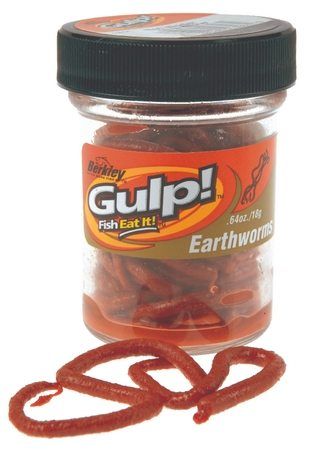 GULP Earthworms - Röd ryhmässä Uistimet / vieheet / Boiliet, Hook-syötit & Mäski / Tahnat & taimentaikinat @ Sportfiskeprylar.se (1092973)
