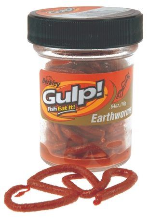 GULP Earthworms - Red ryhmässä Vieheet / Boiliet, Hook-syötit & Mäski / Tahnat & taimentaikinat @ Sportfiskeprylar.se (1092973)