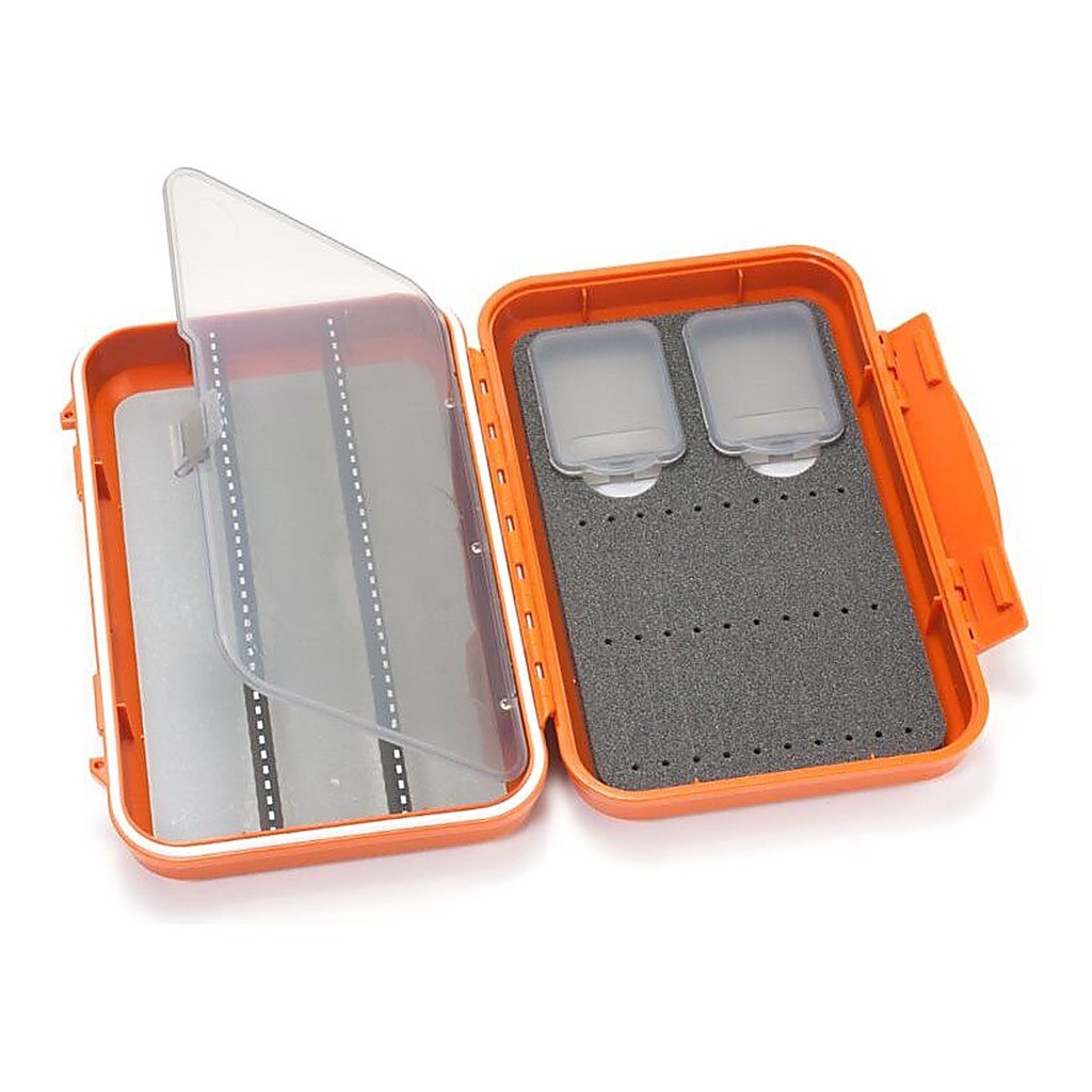 C&F Medium 2-Row WP Tube Fly Case w 3 Comp (CF-2403V) Burnt Orange ryhmässä Säilytys / Rasiat ja laatikot / Perhorasiat @ Sportfiskeprylar.se (1100181)