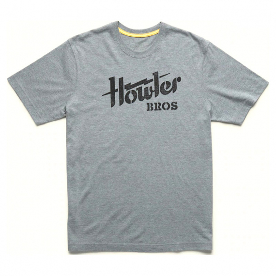 Howler T-Shirt Holwer Electric Stencil Grey Heather ryhmässä Vaatteet ja kengät / Vaatetus / T-paidat @ Sportfiskeprylar.se (110922S-GRE-Mr)