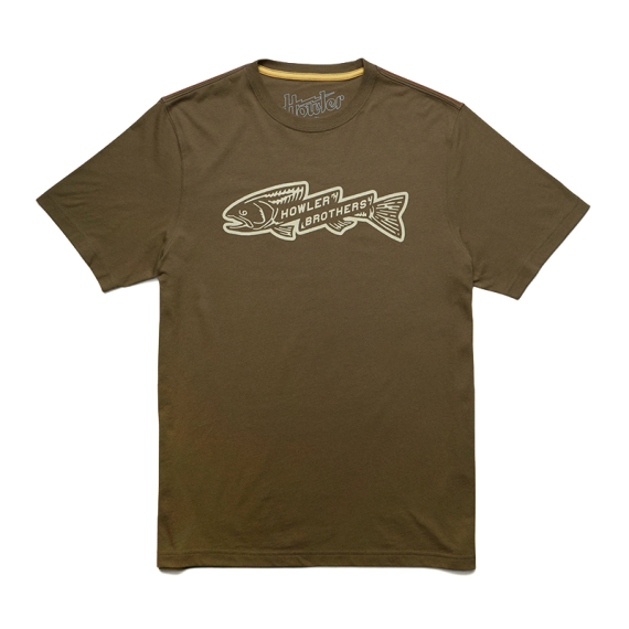 Howler Bro\'s T-Shirt Trout Bolt Ivy Green ryhmässä Vaatteet ja kengät / Vaatetus / T-paidat @ Sportfiskeprylar.se (110925F-TRO-Sr)