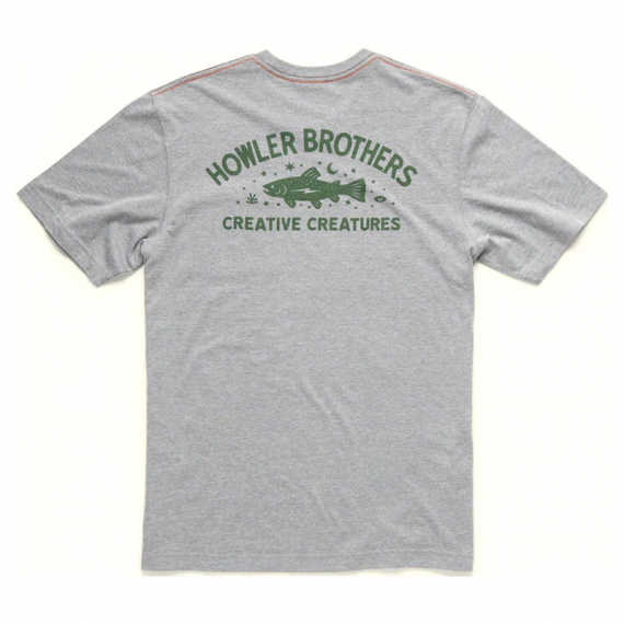 Howler T-Shirt Pocket Creative Creatures Trout Heather Grey ryhmässä Vaatteet ja kengät / Vaatetus / T-paidat @ Sportfiskeprylar.se (111022S-HEA-Mr)
