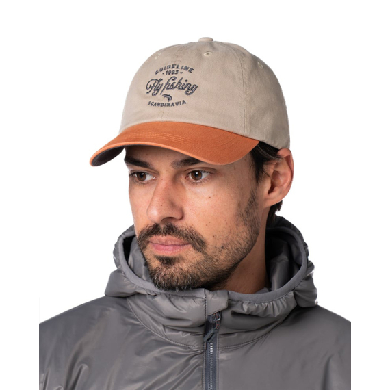 Guideline Fly Fishing Cap - Khaki/Pumpkin ryhmässä Vaatteet ja kengät / Lippalakit ja päähineet / Lippikset @ Sportfiskeprylar.se (111067GL)