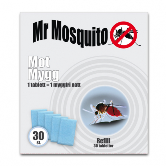 Mr Mosquito Refill (30pcs) ryhmässä Retkeily / ulkoilu / Hyttyskarkotteet & suojat / Hyttyskarkotteet @ Sportfiskeprylar.se (112002TC)