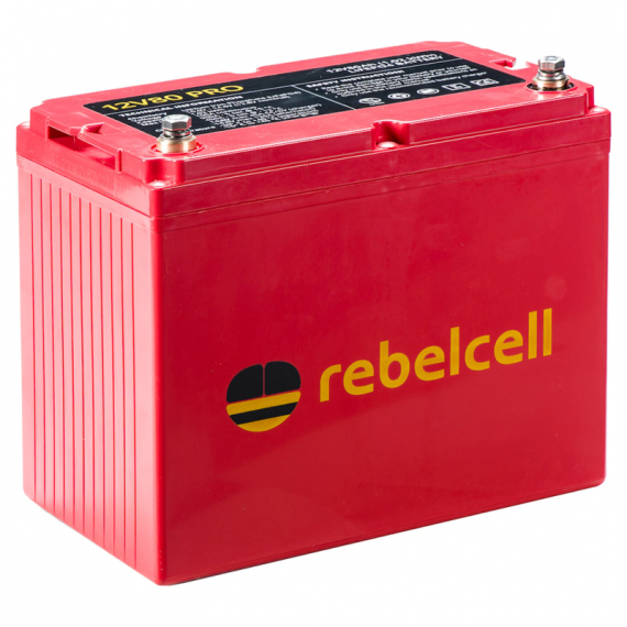 Rebelcell 12V80 Pro LifePo4 (1,01 kWh) ryhmässä Veneilyelektroniikka & veneily / Akut & Laturit / Akut / Lithiumakut @ Sportfiskeprylar.se (12080RELIBTA)