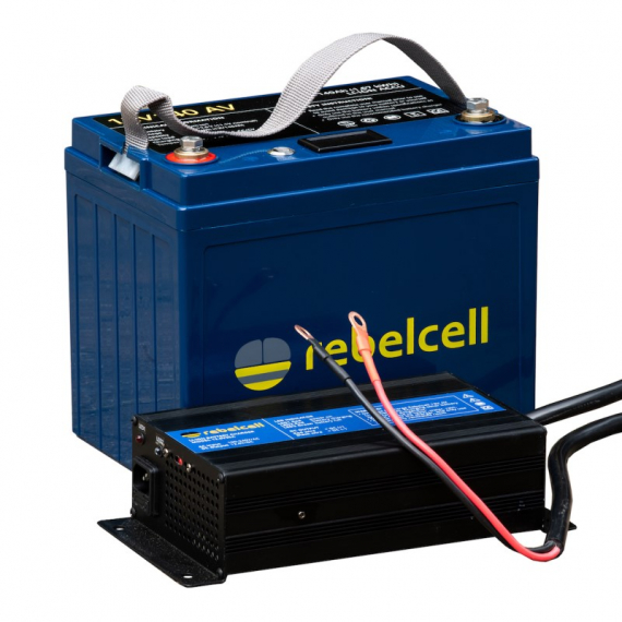 Rebelcell 12V100 AV Li-ion Battery (1,29kWh) With Charger 12.6V20A ryhmässä Veneilyelektroniikka & veneily / Akut & Laturit / Akut / Lithiumakut @ Sportfiskeprylar.se (12100AVREUAPAKET)