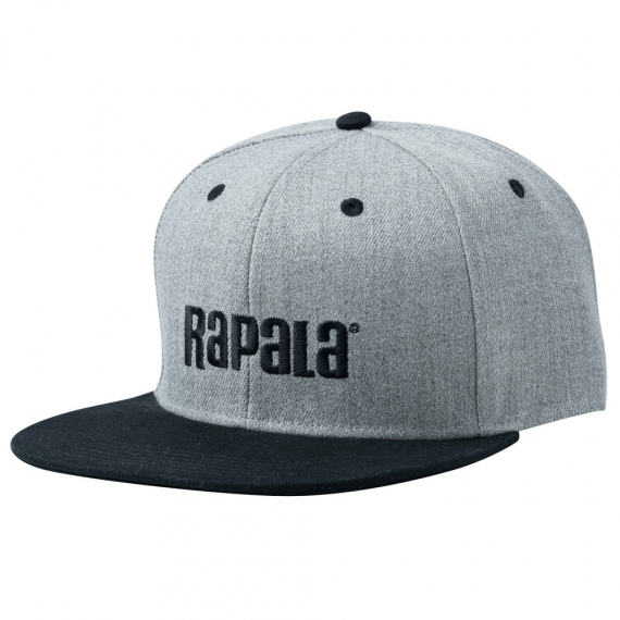 Rapala Cap Flat Brim Grey/Black ryhmässä Vaatteet ja kengät / Lippikset ja päähineet / Lippikset / Snapback-lippikset @ Sportfiskeprylar.se (123319NO)