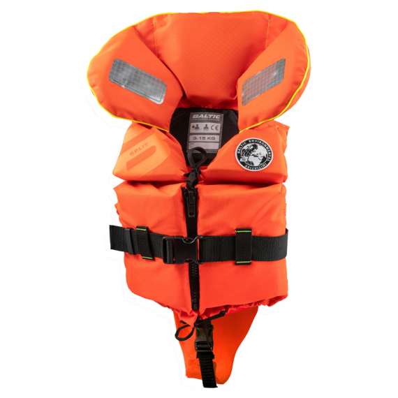 Baltic Life Jacket Split Front E.I Orange ryhmässä Vaatteet ja kengät / Kelluva vaatetus / Pelastusliivit / Lasten pelastusliivit @ Sportfiskeprylar.se (1260-000-1r)