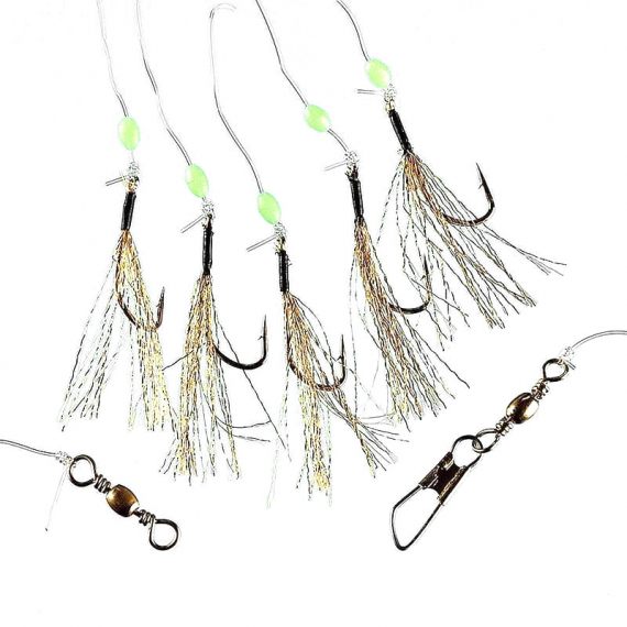 Fladen Sundet Herring 5 Hooks size 1/0, Orange ryhmässä Vieheet / Merikalastussyötit / Houkutinrigit & jäämeririgit @ Sportfiskeprylar.se (1270-5-1-0)