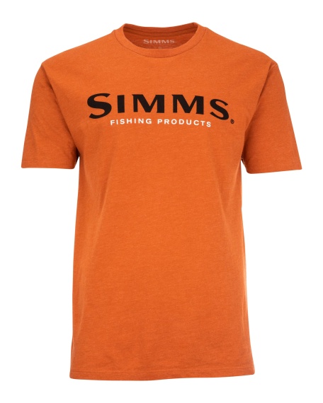 Simms Logo T-Shirt Adobe Heather ryhmässä Vaatteet ja kengät / Vaatetus / T-paidat @ Sportfiskeprylar.se (12803-799-20r)