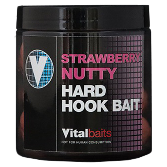 Vital Baits Strawberry Nutty 100 g ryhmässä Uistimet / vieheet / Boiliet, Hook-syötit & Mäski / Boiliet @ Sportfiskeprylar.se (13-0031r)