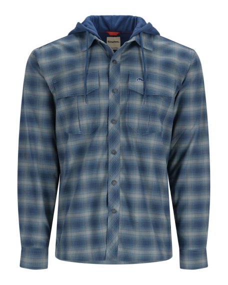 Simms Coldweather Hoody Neptune MC Plaid ryhmässä Vaatteet ja kengät / Vaatetus / Paidat @ Sportfiskeprylar.se (13069-1122-20r)