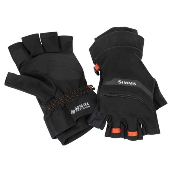Simms Gore-Tex Infinium Half Finger Black ryhmässä Vaatteet ja kengät / Vaatetus / Hanskat ja rukkaset @ Sportfiskeprylar.se (13109-001-30r)