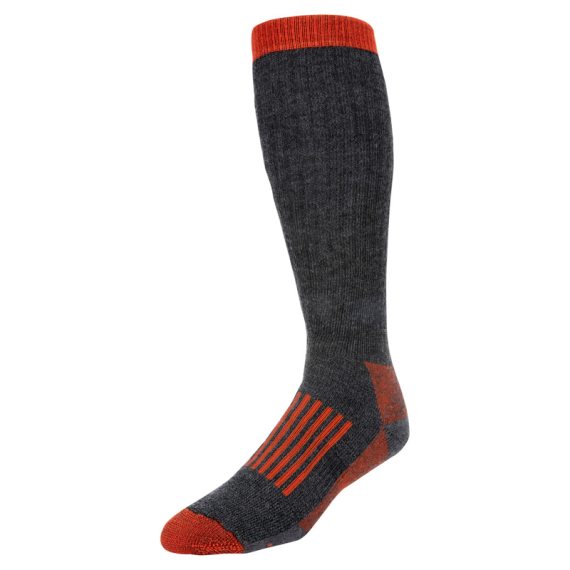 Simms Merino Thermal OTC Sock Carbon ryhmässä Vaatteet ja kengät / Vaatetus / Alusosat & alusvaatteet / Sukat @ Sportfiskeprylar.se (13140-003-30r)