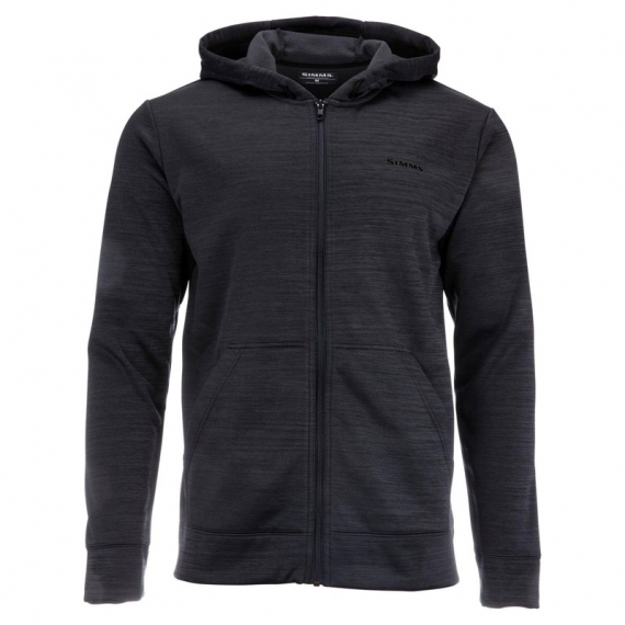 Simms Challenger Full-Zip Hoody Black Heather ryhmässä Vaatteet ja kengät / Vaatetus / Villapaidat / Hupparit @ Sportfiskeprylar.se (13281-010-30r)