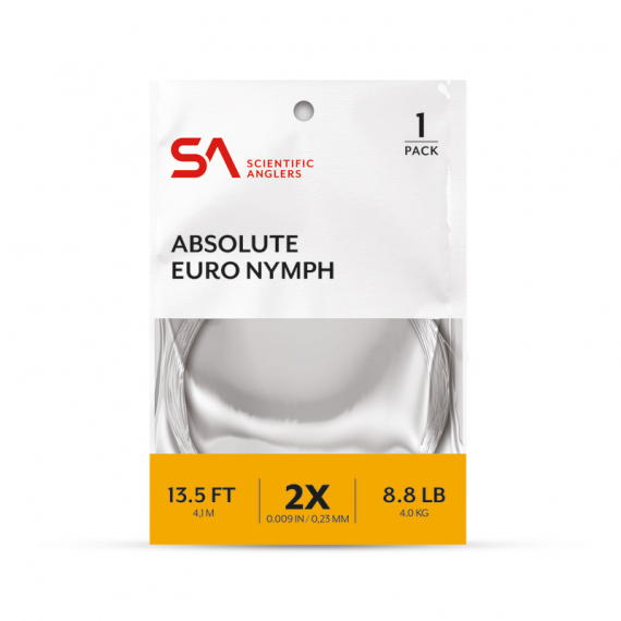 SA Absolute Euro Nymph Leader 13.5\' 2X (0,23mm) ryhmässä Koukut & Tarvikkeet / perukkeet & perukemateriaalit @ Sportfiskeprylar.se (134828)