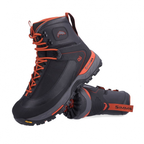 Simms G4 Pro Powerlock Boot Carbon ryhmässä Vaatteet ja kengät / Kahluuvarusteet / Kahluukengät @ Sportfiskeprylar.se (13507-003-08r)