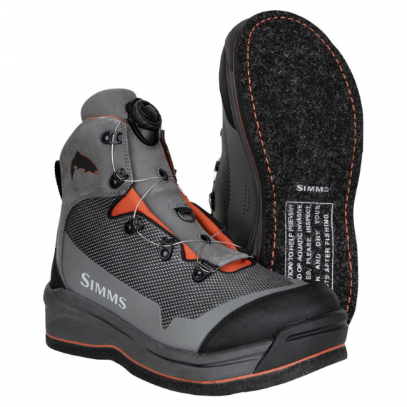 Simms Guide BOA Boot Felt Slate ryhmässä Vaatteet ja kengät / Kahluuvarusteet / Kahluukengät @ Sportfiskeprylar.se (13510-096-07r)