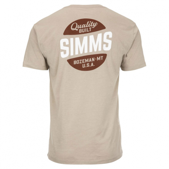 Simms Quality Built Pocket T-Shirt Khaki Heather - XXL ryhmässä Vaatteet ja kengät / Vaatetus / T-paidat @ Sportfiskeprylar.se (13518-976-60)