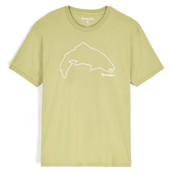 Simms Trout Outline T-Shirt Tent Green ryhmässä Vaatteet ja kengät / Vaatetus / T-paidat @ Sportfiskeprylar.se (13519-1347-20r)
