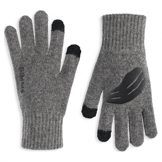Simms Wool Full Finger Glove Steel ryhmässä Vaatteet ja kengät / Vaatetus / Käsineet @ Sportfiskeprylar.se (13540-030-2030r)