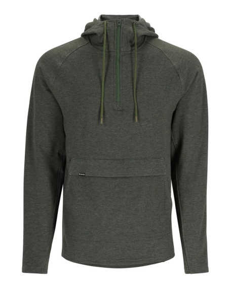 Simms Vermilion Hoody Riffle Green Heather ryhmässä Vaatteet ja kengät / Vaatetus / Villapaidat / Hupparit @ Sportfiskeprylar.se (13563-1151-20r)