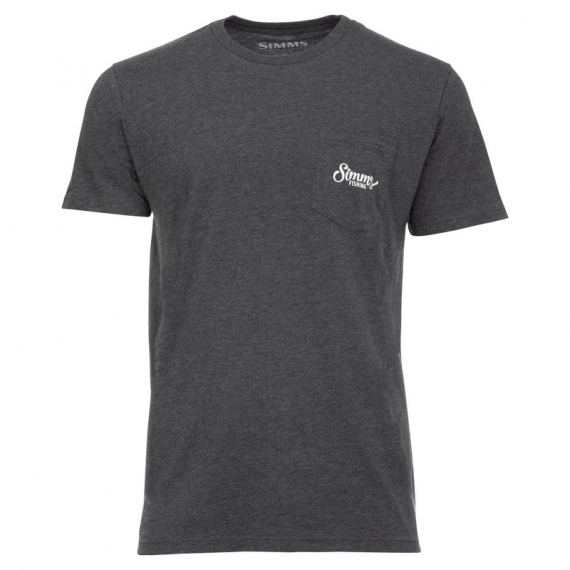 Simms Two Tone Pocket Tee Charcoal Heather ryhmässä Vaatteet ja kengät / Vaatetus / T-paidat @ Sportfiskeprylar.se (13628-086-30r)