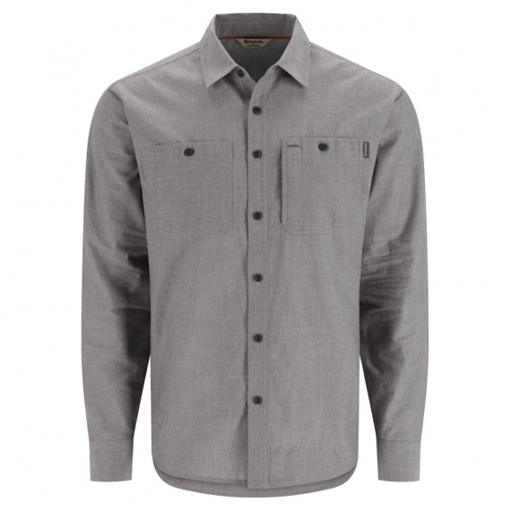 Simms Cutbank Chambray Shirt Cinder Chambray ryhmässä Vaatteet ja kengät / Vaatetus / Paidat @ Sportfiskeprylar.se (13650-2000-30r)