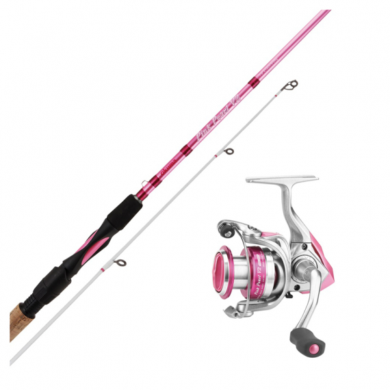 Okuma Pink Pearl V2 Combo ryhmässä Kalastussetit / Virvelisetit / Allround Avokelasetti @ Sportfiskeprylar.se (137262NOr)